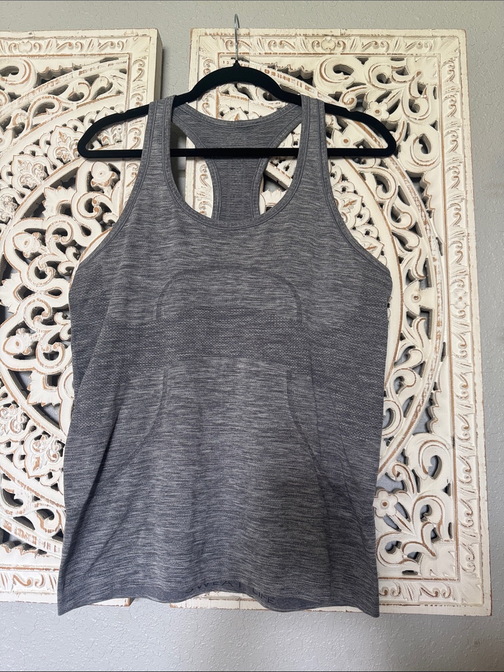 lululemon athletica Gray Heather Racerback Tank Top